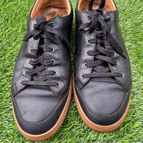 Warfield & Grand Men’s Black Sneakers with Brown Sole Size 9.5 - Picture 5 of 10